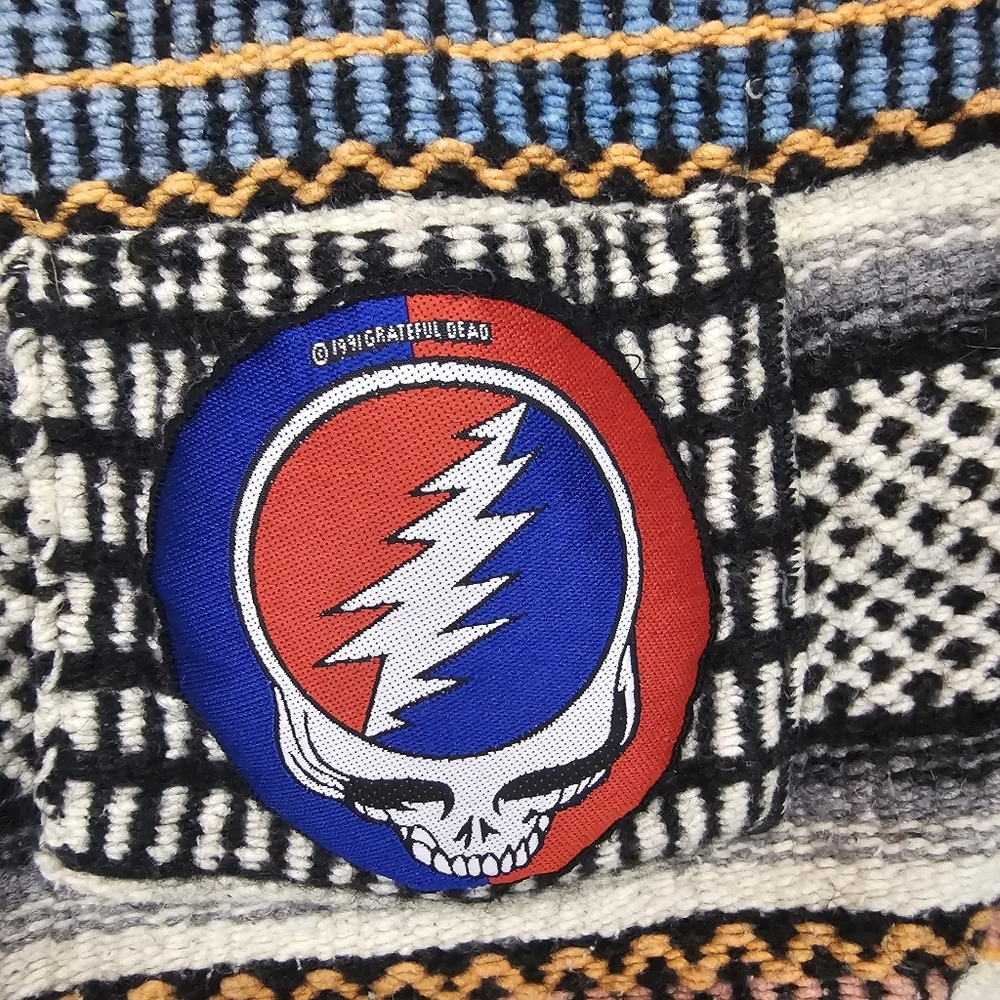 Vintage Serape Vest with 1991 Grateful Dead Patch One Size - Picture 3 of 5